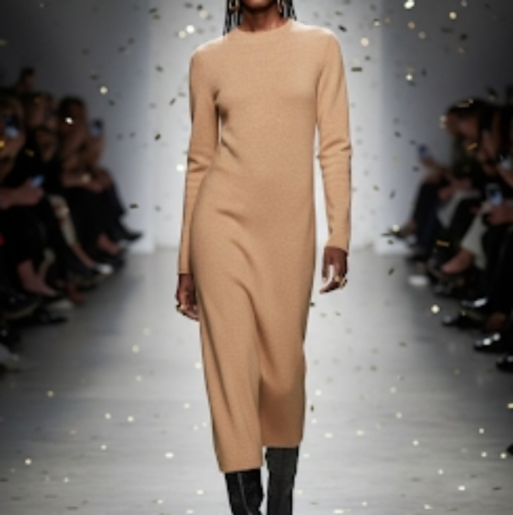 Perkins Neck Knitted Dress MANGO